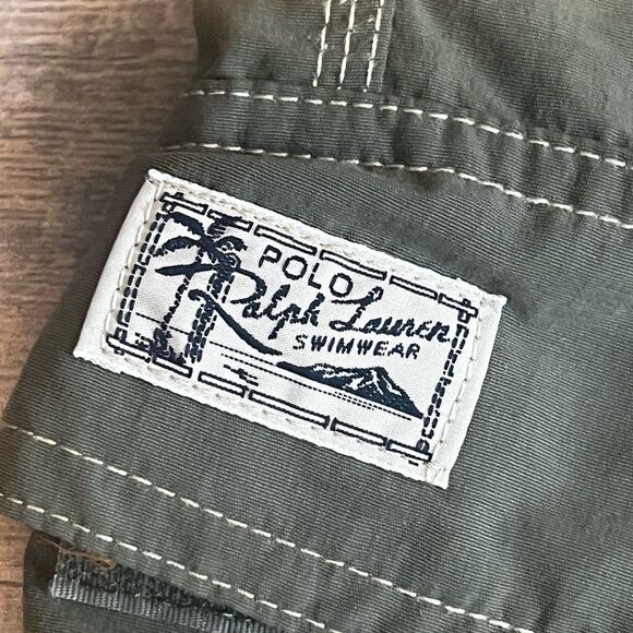 Polo by Ralph Lauren Mens Swimwear Board Shorts Green Size Large Embroidered - Picture 8 of 13